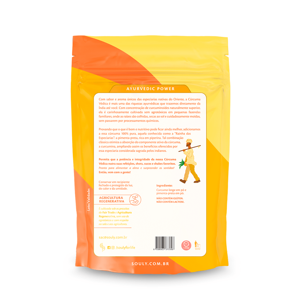 Cúrcuma Védica em Pó Souly 60g