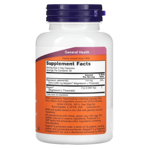Magtein Magnesio L-Treonato 90 Capsulas