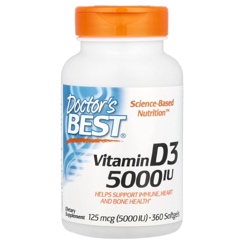 Vitamina D3 5.000 UI 360 Cápsulas Softgel